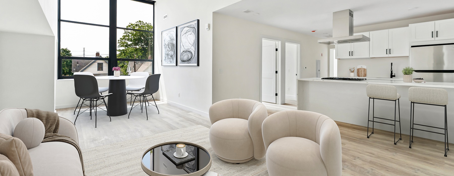living room with couch and chair