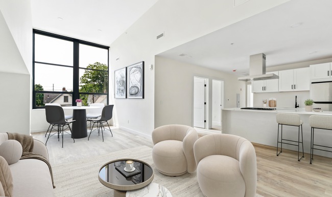 living room with couch and chair